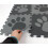 EVA Pet Interlocking Floor Feeding Mat Paw Print 4