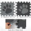 EVA Pet Interlocking Floor Feeding Mat Paw Print 10