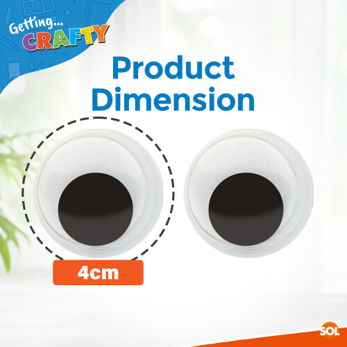 SOL (10 googly eyes ) Self Adhesive Googly Eyes 1