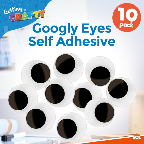 SOL (10 googly eyes ) Self Adhesive Googly Eyes 2