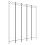 VidaXL (White, 200 x 220 cm) vidaXL 6-Panel Room Divider Fabric Privacy Screen Paravent Multi Colours/Sizes 1