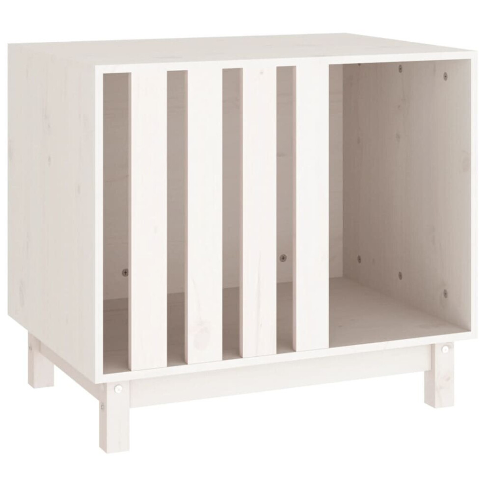 Vidaxl (, 70 X 50 X 62 Cm) Solid Wood Pine Dog House Dog Cage Pet House Cabin Multi Colours/Sizes White