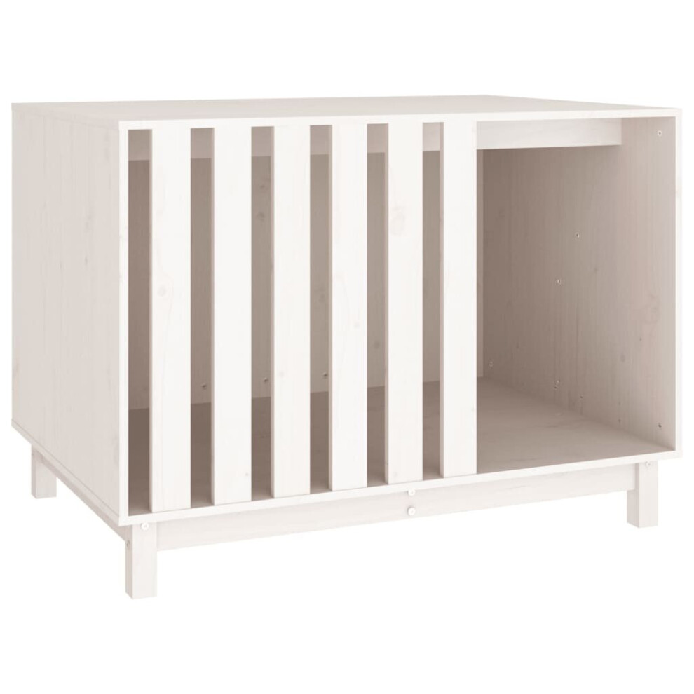 Vidaxl (White, 100 X 70 X 72 Cm) Solid Wood Pine Dog House Dog Cage Pet House Cabin Multi Colours/Sizes