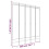 VidaXL (White, 200 x 220 cm) vidaXL 6-Panel Room Divider Fabric Privacy Screen Paravent Multi Colours/Sizes 8