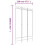VidaXL (Black, 120 x 200 cm) vidaXL 6-Panel Room Divider Fabric Privacy Screen Paravent Multi Colours/Sizes 8