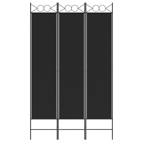 VidaXL (Black, 120 x 200 cm) vidaXL 6-Panel Room Divider Fabric Privacy Screen Paravent Multi Colours/Sizes 2