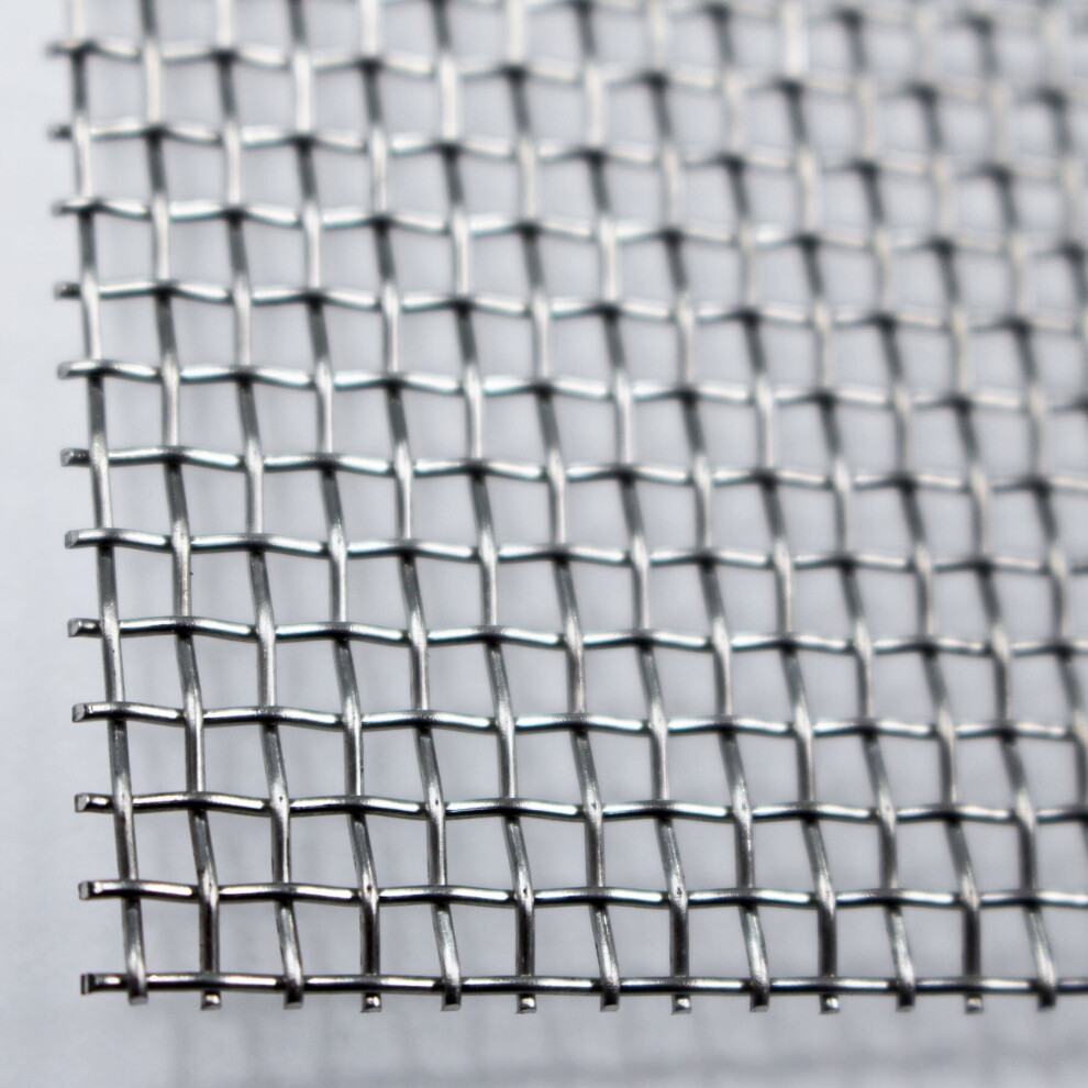 Stainless Steel Woven Wire Mesh Count 1x8 30cm x 30cm Actiasgear
