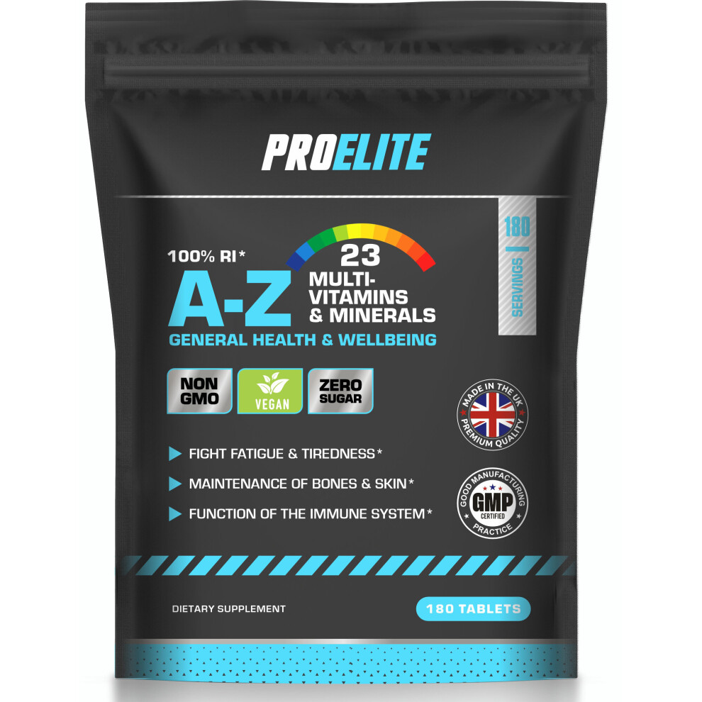 (180 Tablets) A-Z Multi Vitamins & Minerals Vegan Tablets