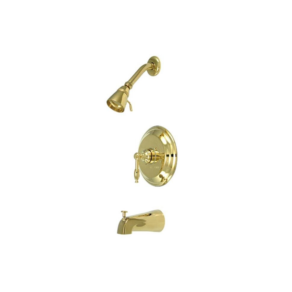 Pressure Balance Tub & Shower Faucet - Polished Brass 753678302081