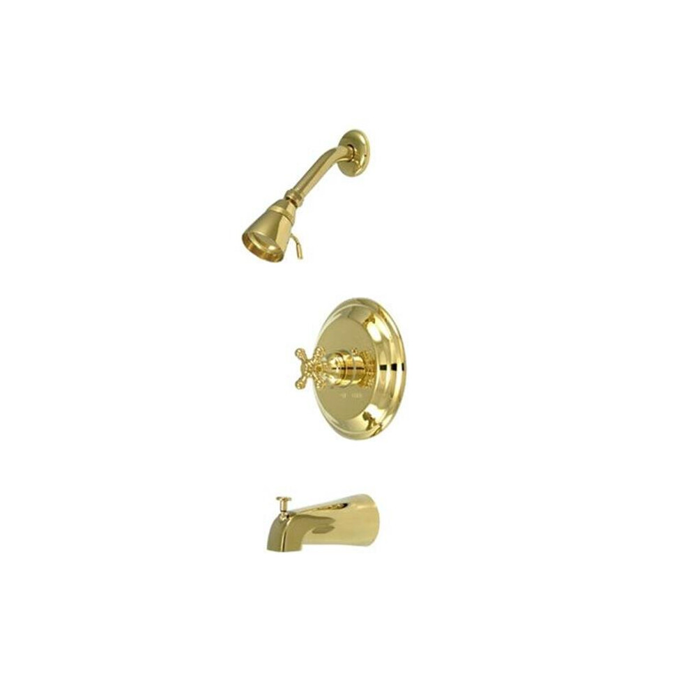 Pressure Balance Tub & Shower Faucet - Polished Brass 753678281959