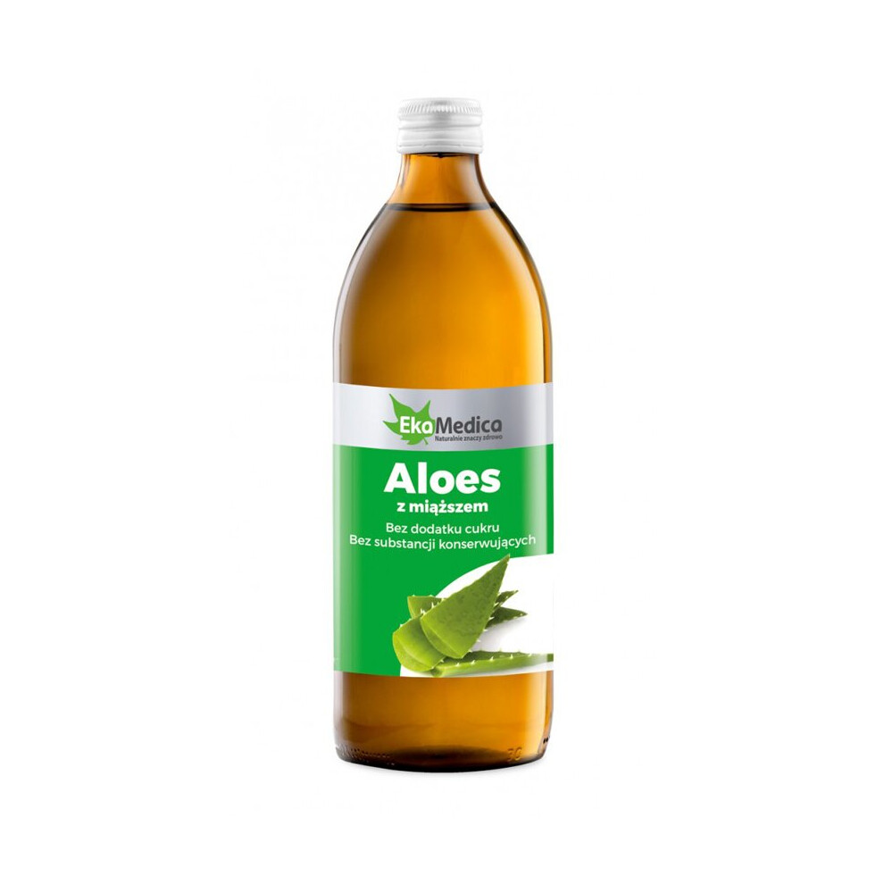 EKAMEDICA Aloe with pulp-500ml EkaMedica Sok z aloesu z miÄÅ¼szem 500ml