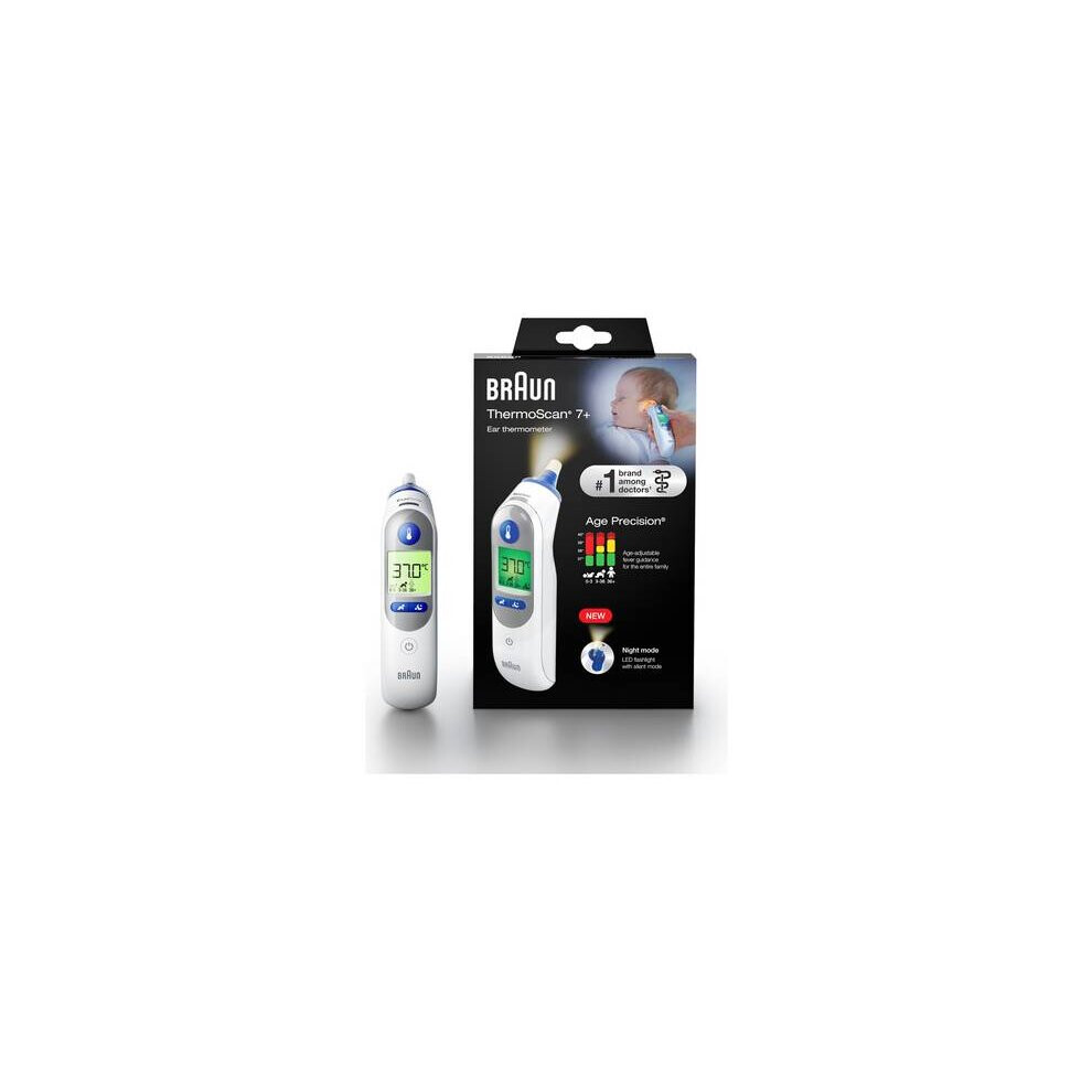 Braun ThermoScan 7+ Ear Thermometer with Night mode