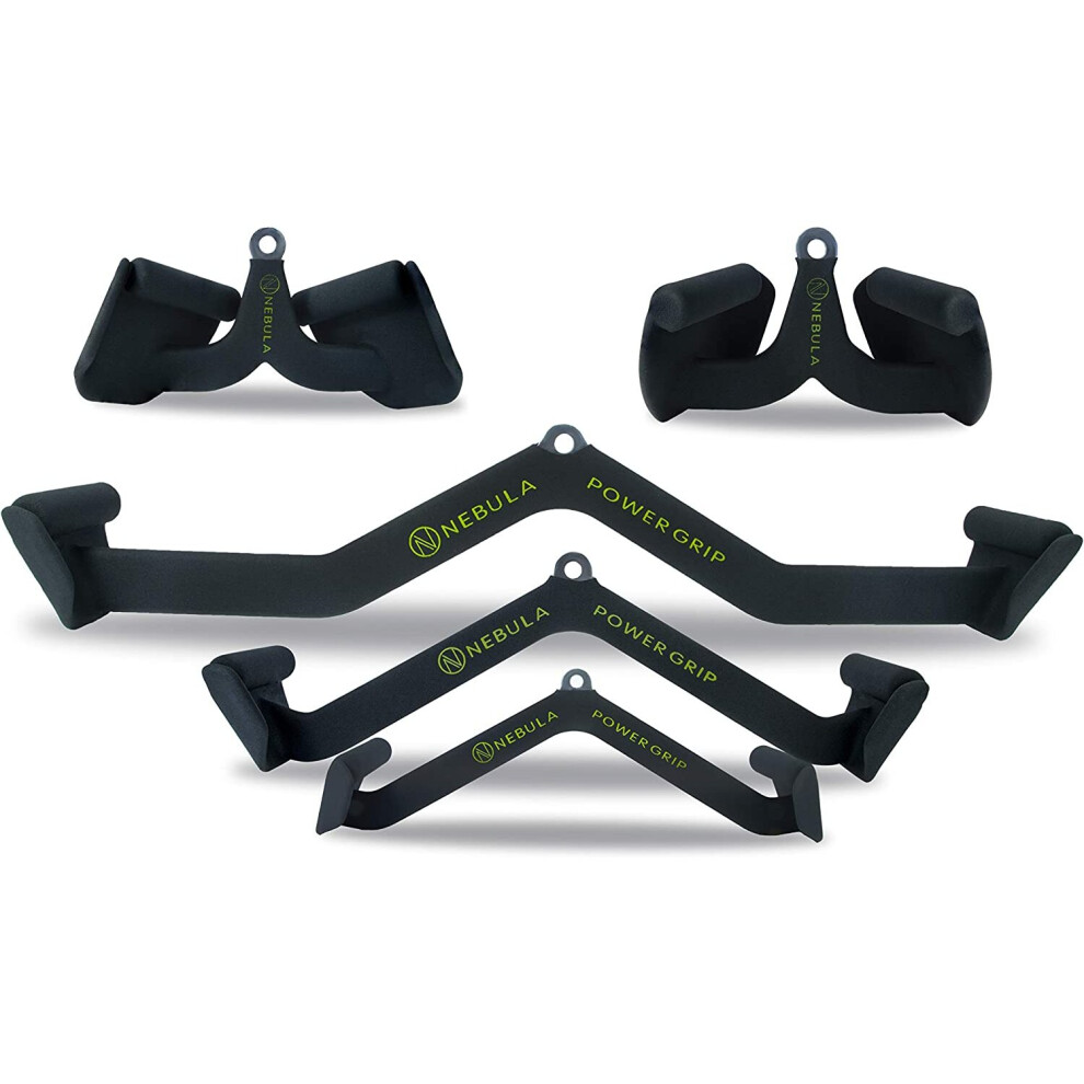 Nebula Power Grip Lat Pull Down Bar Attachments, Set of 5