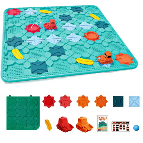 Logical Road Builder Game Road Building Maze Puzzle Set Kids Educational Toy