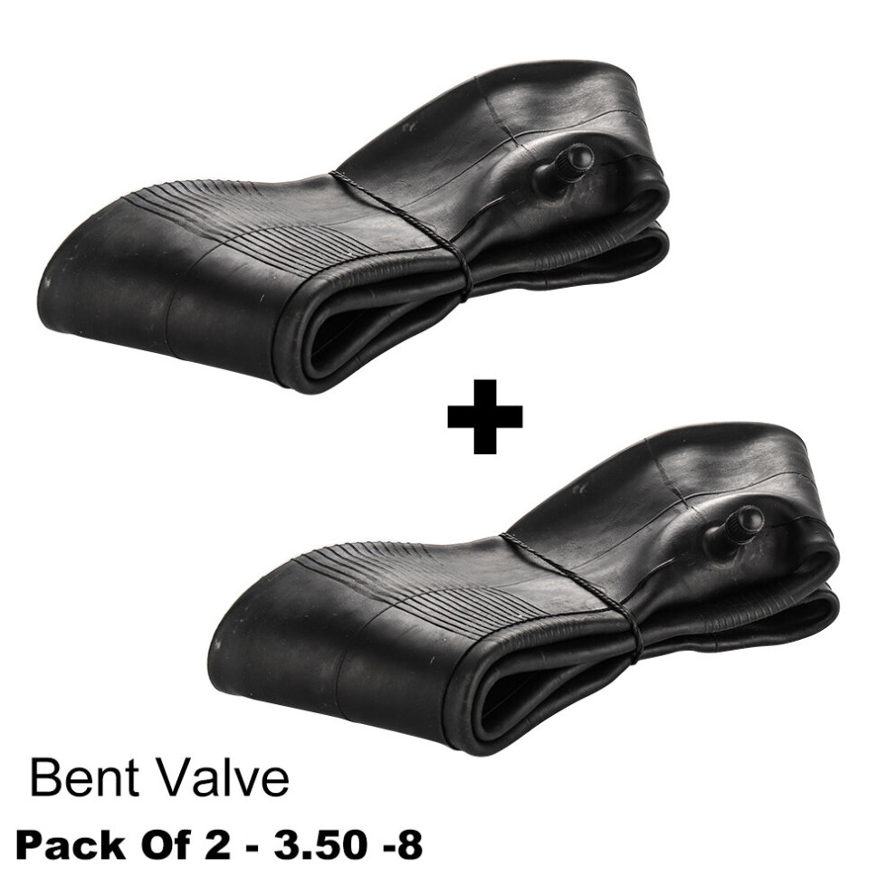 2 x3.50 x 8 Innertube straight VALVE / Wheelbarrow / Wheel / Barrow