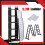 5.7M Folding Ladder Aluminium Step Ladder Multi-Purpose Platform 1