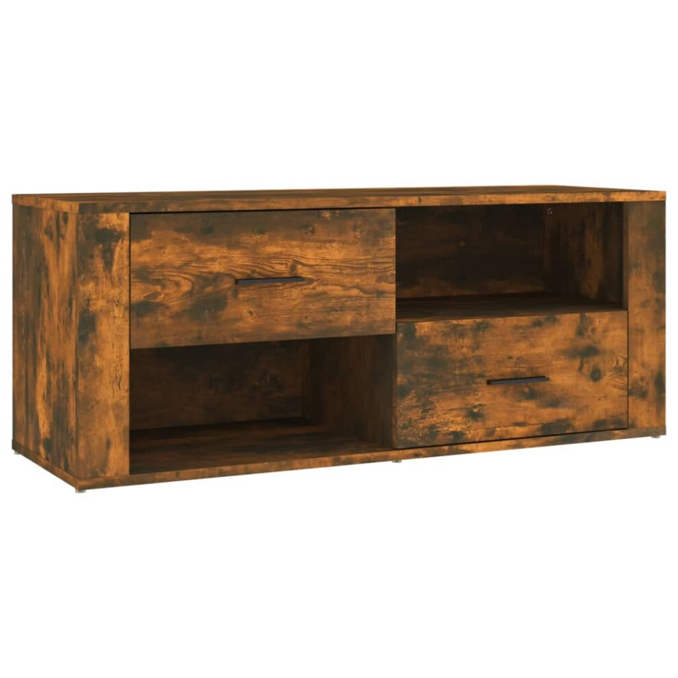 Vidaxl (Smoked Oak) Tv Cabinet Engineered Wood Media Hifi Cabinet Tv Console Multi Colours Brown