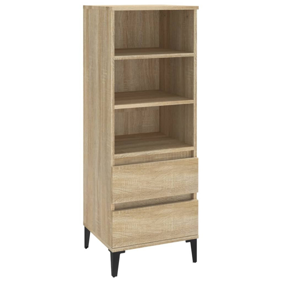 (Sonoma oak) vidaXL Highboard Engineered Wood Sideboard Cabinet Cupboard Multi Colours