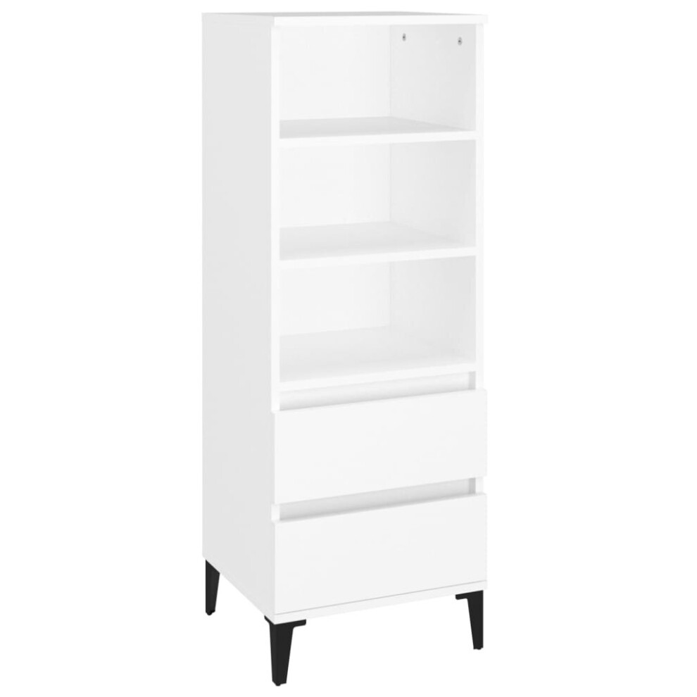 Vidaxl (White) Highboard Engineered Wood Sideboard Cabinet Cupboard Multi Colours