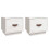 VidaXL (White) vidaXL 1/2x Solid Wood Pine Bedside Cabinet End Accent Table Multi Colours 1