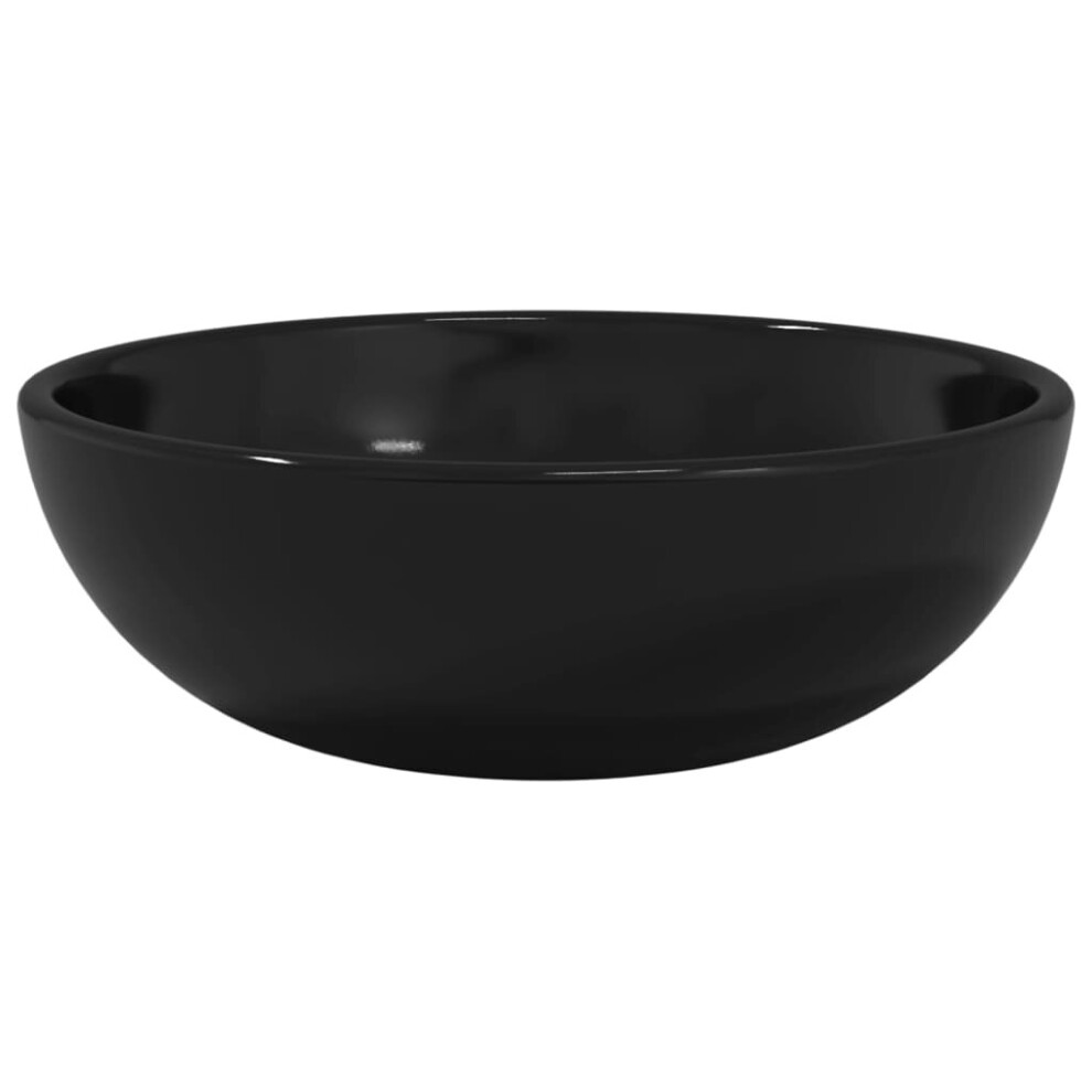 (Black, 35 x 12 cm (Diam. x H)) vidaXL Basin Tempered Glass Bathroom Sink Basin Multi Colours Multi Sizes