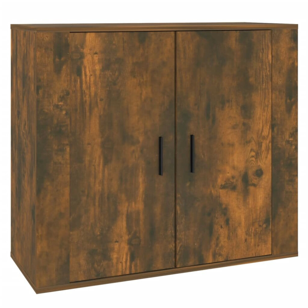 Vidaxl (Smoked Oak) Sideboard Side Cabinet Storage Cupboard Home Organiser Engineered Wood Brown