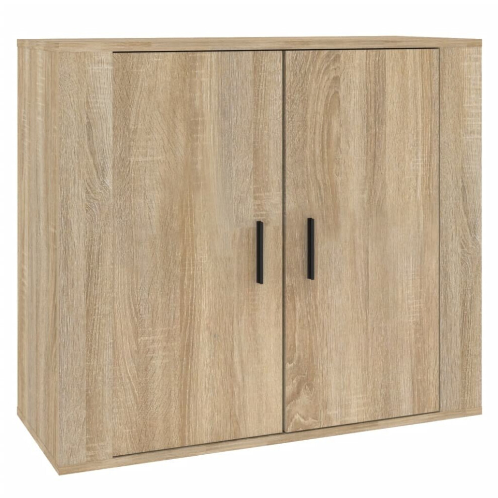 Vidaxl (Sonoma Oak) Sideboard Side Cabinet Storage Cupboard Home Organiser Engineered Wood Not,Specified