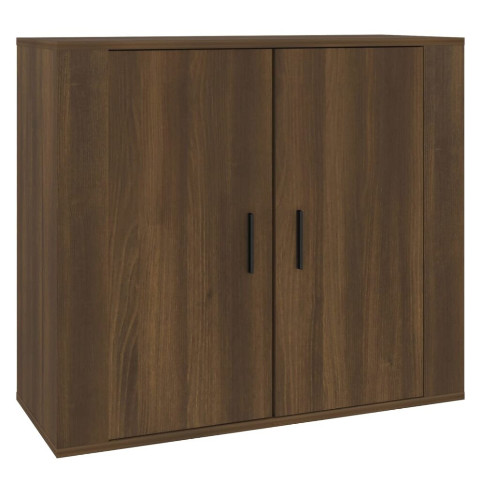 (Brown oak) vidaXL Sideboard Engineered Wood Side Cabinet Cupboard Organiser Multi Colours