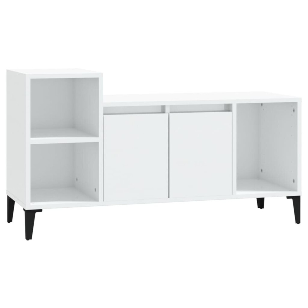 (High gloss white) vidaXL TV Cabinet Engineered Wood Hifi Cabinet TV Unit Stand Multi Colours