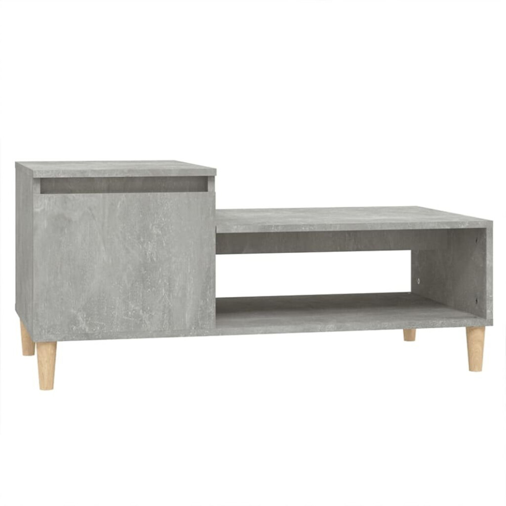 Vidaxl (Concrete Grey) Coffee Table Engineered Wood Side Sofa Accent Couch Table Multi Colours