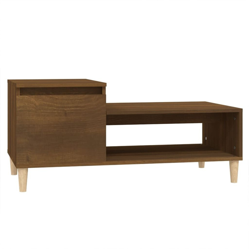 Vidaxl (Brown Oak) Coffee Table Engineered Wood Side Sofa Accent Couch Table Multi Colours