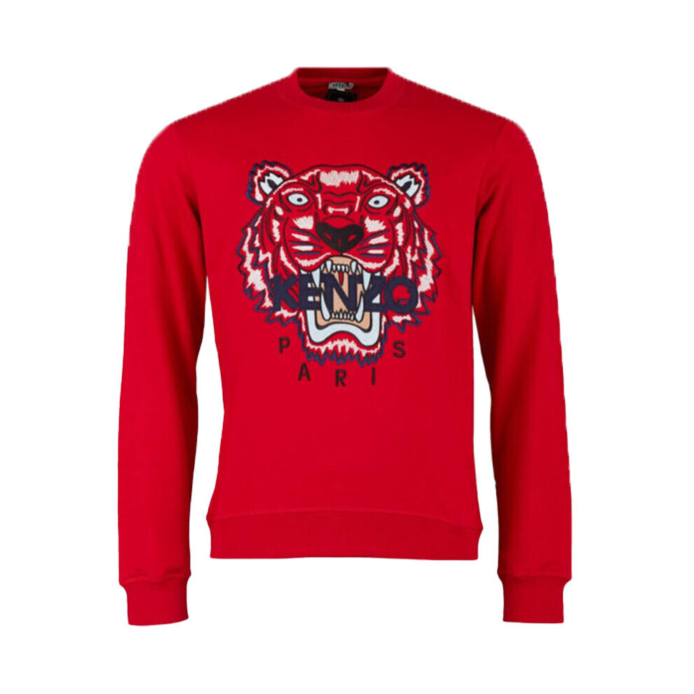 Kenzo (Xs, Red) Sweat Mens Sweatshirts Crew Neck Jumper