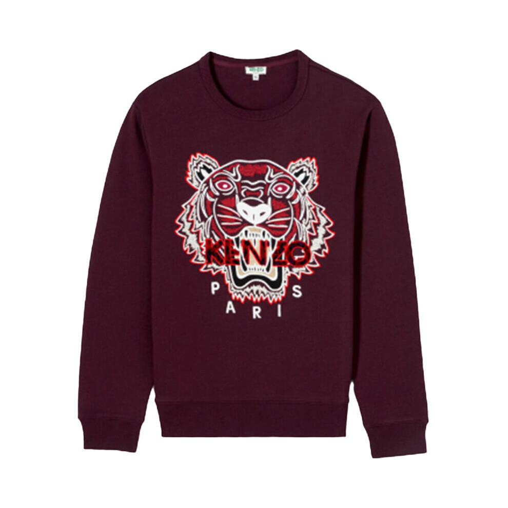 Kenzo (S, Maroon) Sweat Mens Sweatshirts Crew Neck Jumper
