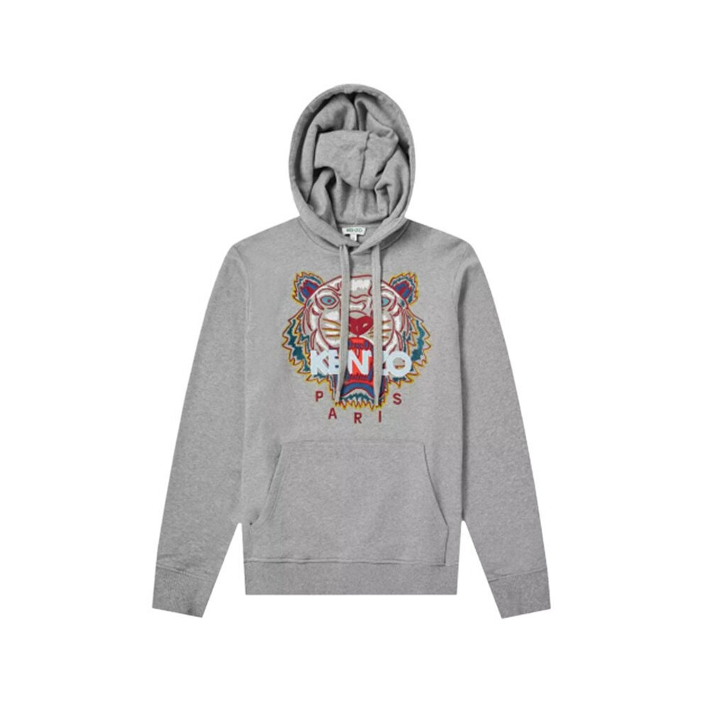 New Kenzo Men's (M) Sweat Hoodie Jumper Pullover Grey