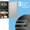 Costway Mirrored Bathroom Cabinet Wall-mounted Storage Cabinet w/ Shelves 7