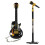 The Magic Toy Shop The Magic Toy Shop Kids' 22" Electric Toy Guitar & Extendable Microphone Set 1