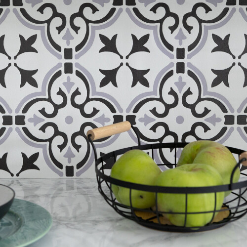 FLORAL 3D splashback tile wallpaper (67.5CM X 4M) 1