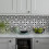 FLORAL 3D splashback tile wallpaper (67.5CM X 4M) 4