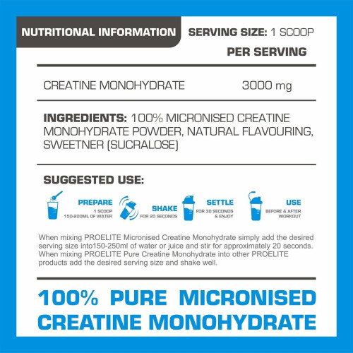 (Strawberry Mango) Creatine Monohydrate Powder Pure Micronized 250g 1