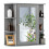 Costway Mirrored Bathroom Cabinet Wall-mounted Storage Cabinet w/ Shelves 1