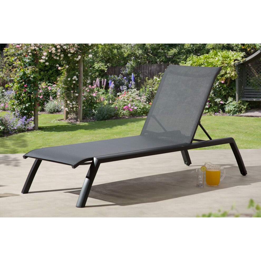 Garden Store Direct (Anzio Sunlounger) Anzio Aluminium Furniture Grey