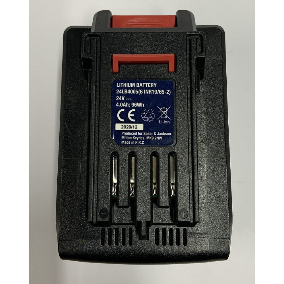 Spear & Jackson Genuine 24Lb4005 Battery For 24V Cordless Lawnmower