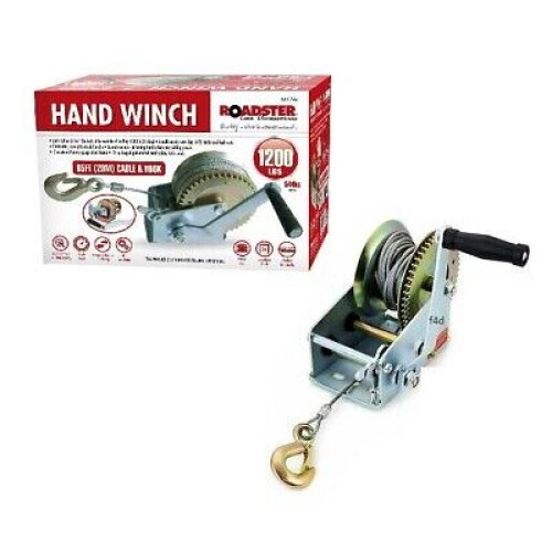 1200LB 20M MANUAL BOAT MARINE CAR VAN TRAILER HAND POWERED WINCH PULLER 66176 1