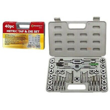 40PC TAP AND DIE SET METRIC WRENCH CUTS M3-M12 BOLTS ENGINEERS KIT 60039C