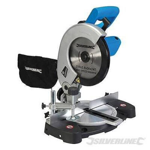 Silverline SILVERLINE MITRE SAW 1400W 210MM  & BLADE CUTTING SAW 240V 262705 WARRANTY