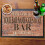 Brick Wall Bar Mat Runner with Non- Slip Rubber Back and Personalised Name with Year Home 1