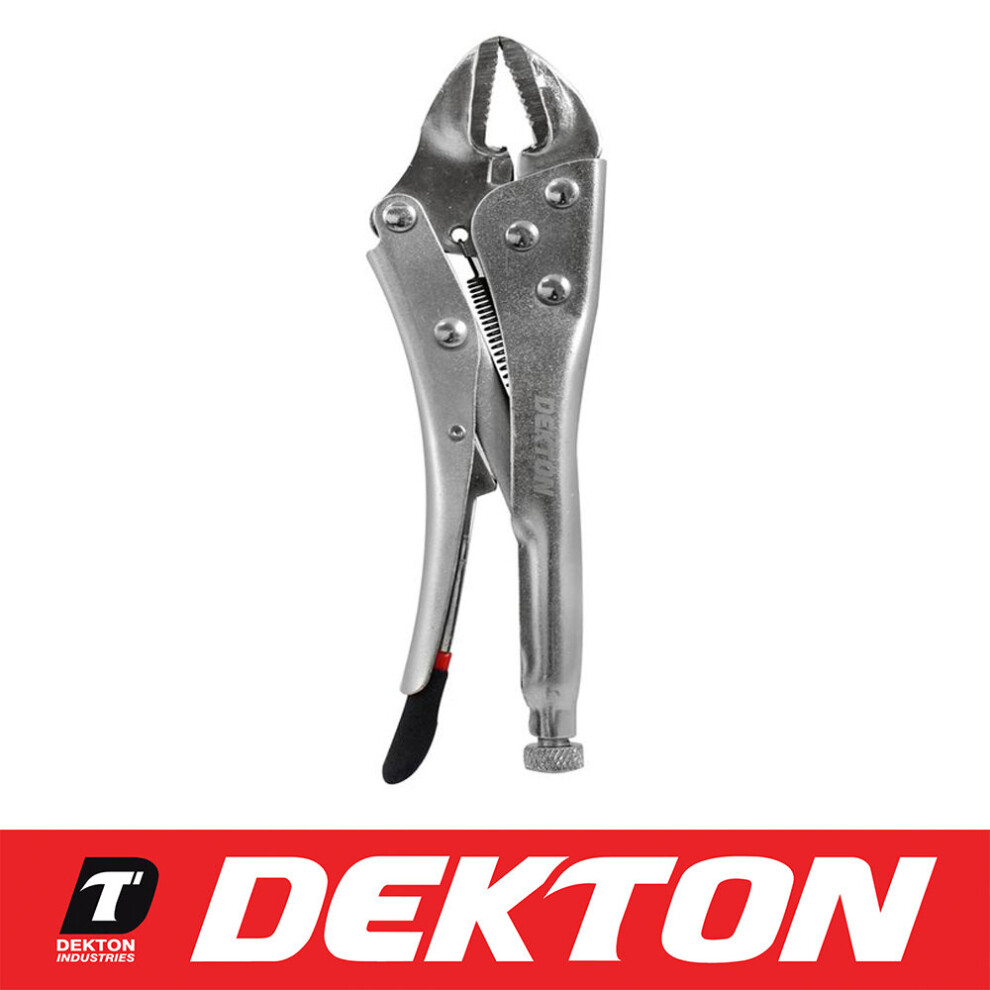 Dekton Straight Jaw Locking Mole Gripping Adjustable Locking Grips Pliers 5 Inch 5055441440880