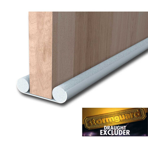 Internal Under Door Bottom Twin Tube Draft Draught Excluder Energy Saving 950mm