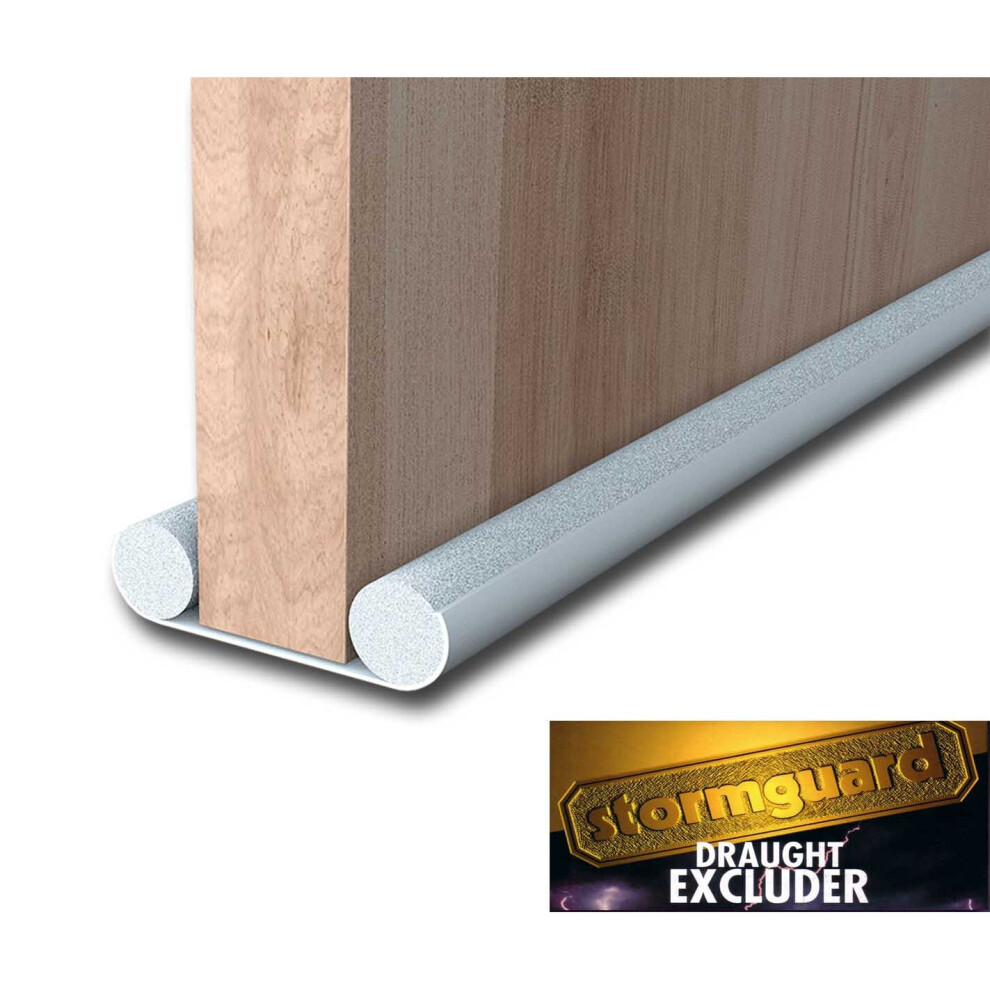 Internal Under Door Bottom Twin Tube Draft Draught Excluder Energy Saving 950mm