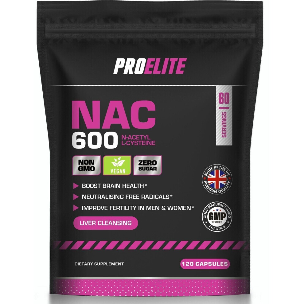 (120 Capsules) NAC N Acetyl Cysteine 1200mg Vegan Capsules